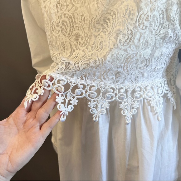 Covenant Apparel Vintage Long Baptism Gown 80s Sz S - Picture 9 of 11